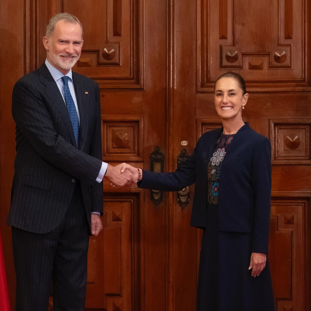 La presidenta Sheinbaum y el rey de España. Foto: Presidencia